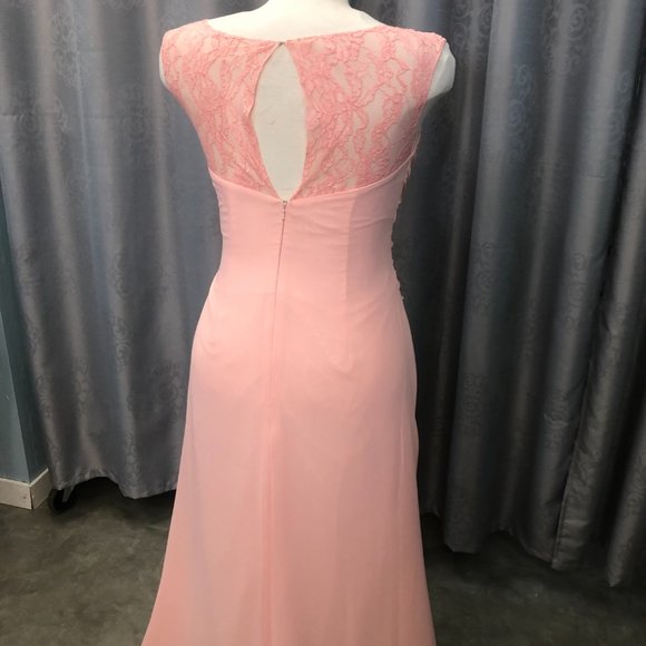 NEW Coral Blush  Mother of the Bride/Groom Elegant Formal Long Dress Bridesmaid - Picture 11 of 14